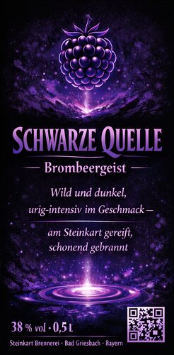 Etikett Schwarze Quelle